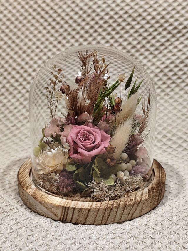 Cloche "Matcha &amp; Rose"