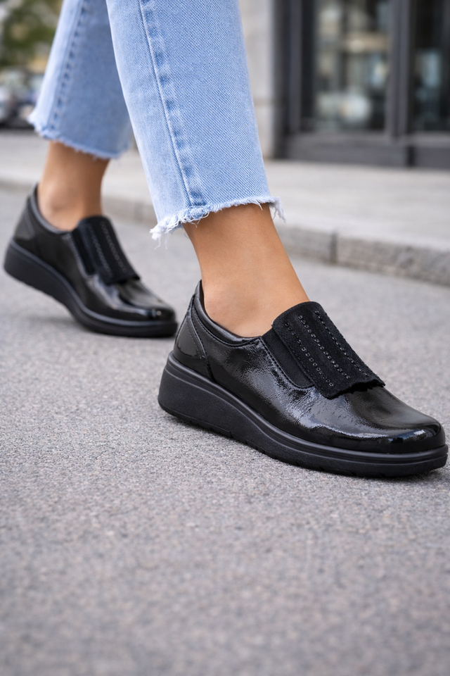 Chaussure orthopédique Girly Noir 37 – élégance et confort pieds sensibles