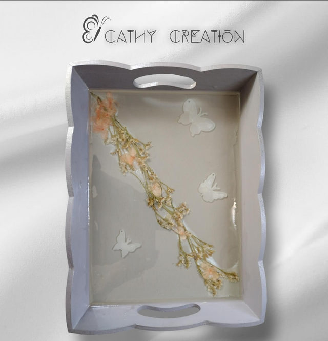 Plateau bois et resine