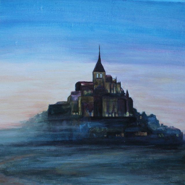 Mont Saint Michel in the mist