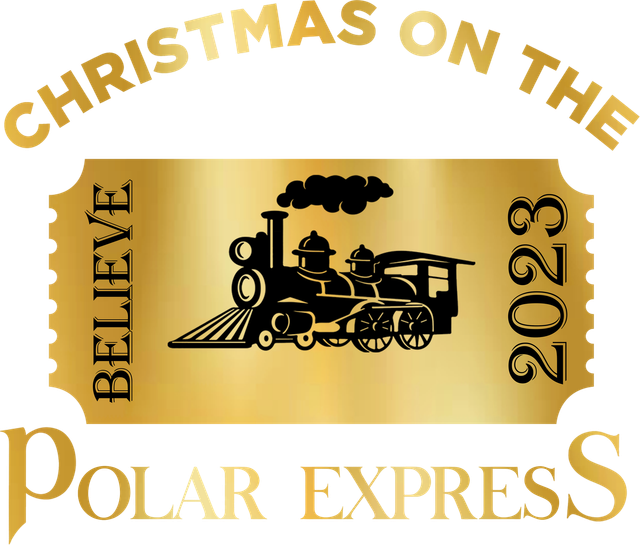 Christmas Polar Express Gold Ticket DTF