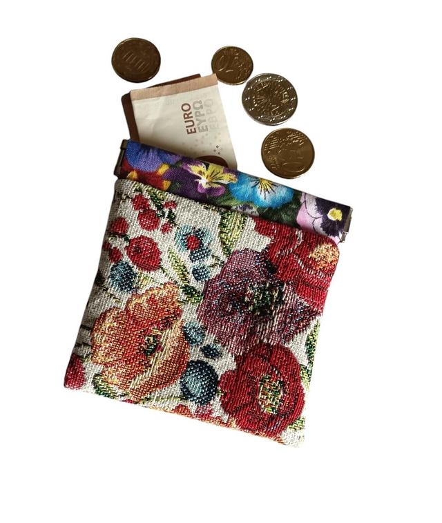 Porte-monnaie Clic clac tapisserie vintage