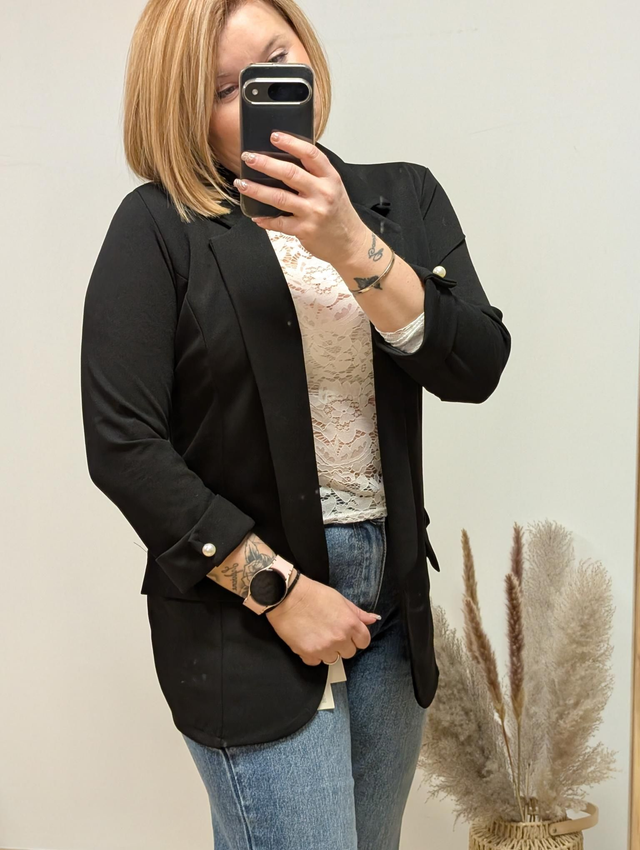 Ref V02 Blazer Garance noir