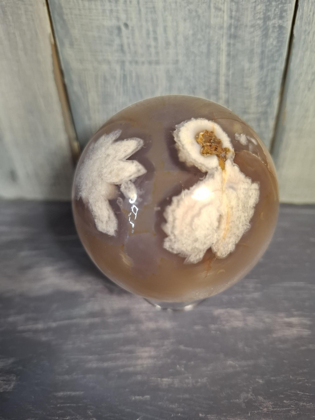 Flower Agate Sphere