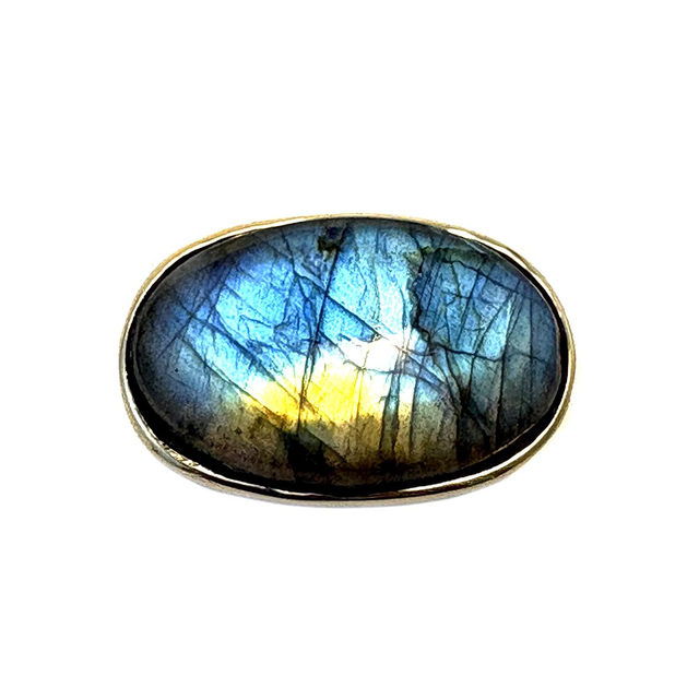 Anello con labradorite modello 0513