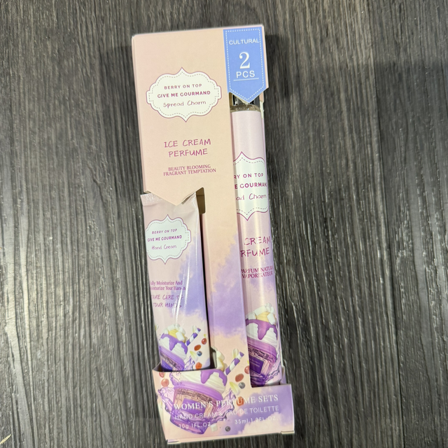 Hand cream and perfume set