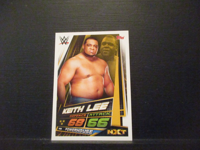 Keith Lee - NXT Slam Attax Universe Original Trading Card #119
