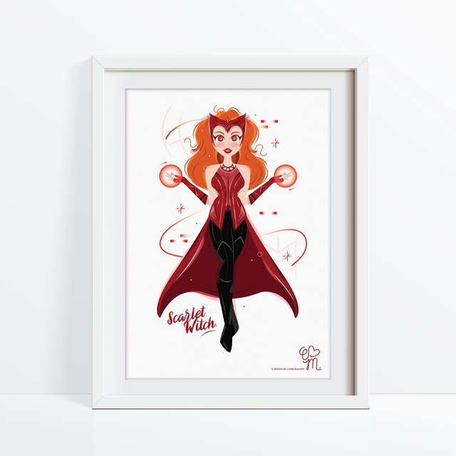 Illustration Les Héroïnes | Scarlet Witch