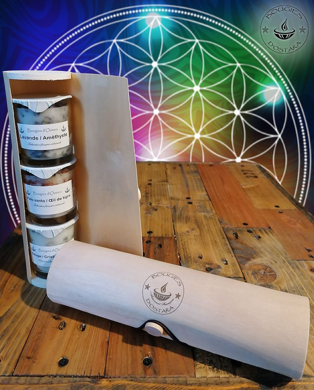 TRIO ENERGETIQUE en ROULEAU BOIS