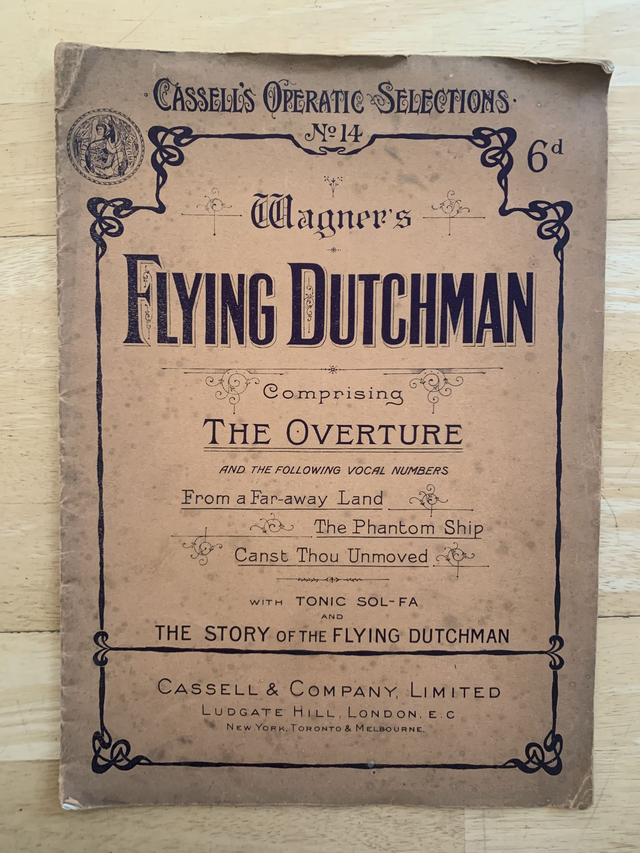 Cassell's Operatic Selections Wagner's Flying Dutchman Sheet Music