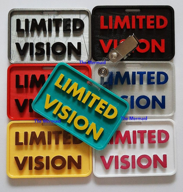 Limited Vision Badge (verschillende kleuren te verkrijgen)
