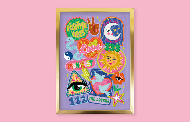 Cosmic Badges Print