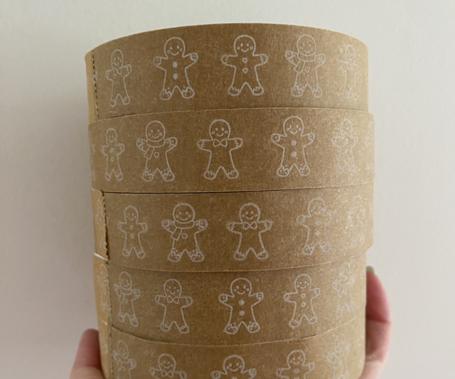 Gingerbread Men tape (brown) 