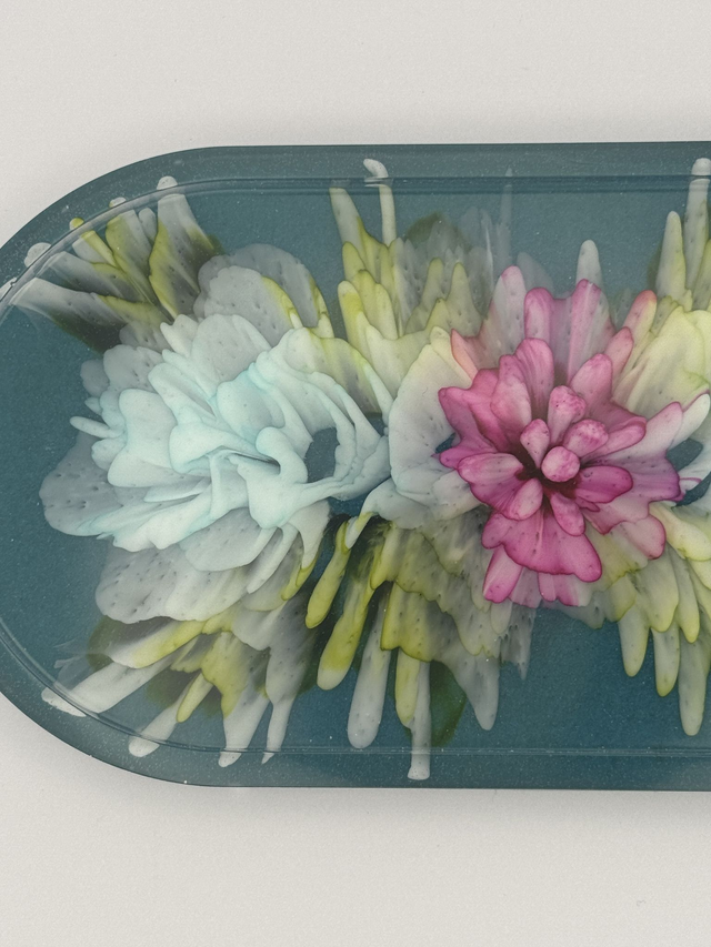 Resin Blooming Tranquility Trinket Tray