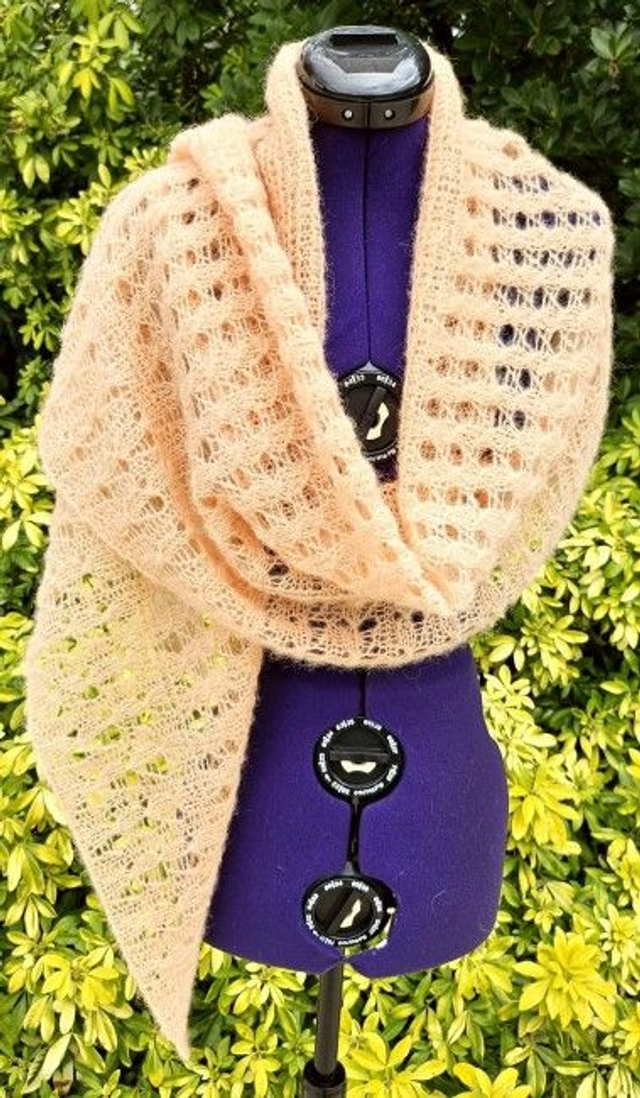 CHALI_012 châle ABRICOT