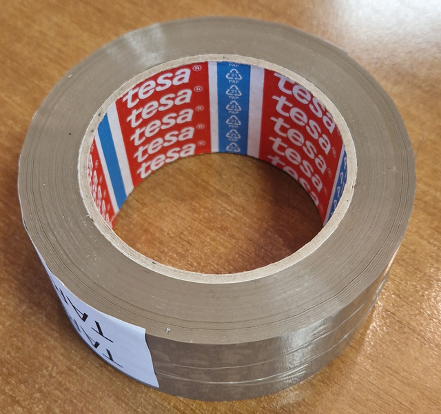 RUBAN ADHÉSIF PVC CAOUTCHOUC HAVANE 100Mx50MM 