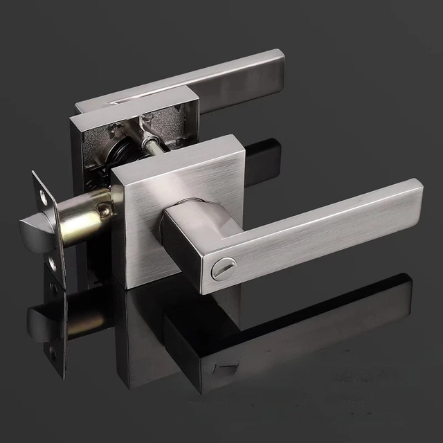 Square Door Lever Privacy Door Lockset 10pcs 