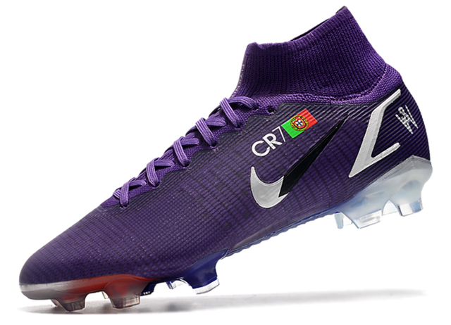 Bota Nike Mercurial Superfly 8 Elite FG Ronaldo CR7 Violeta