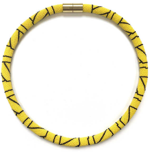 Necklace "yellow maple"