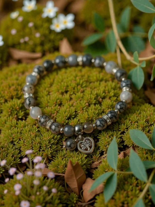 Bracelet Agate Veine de Dragon - Protection & stabilité