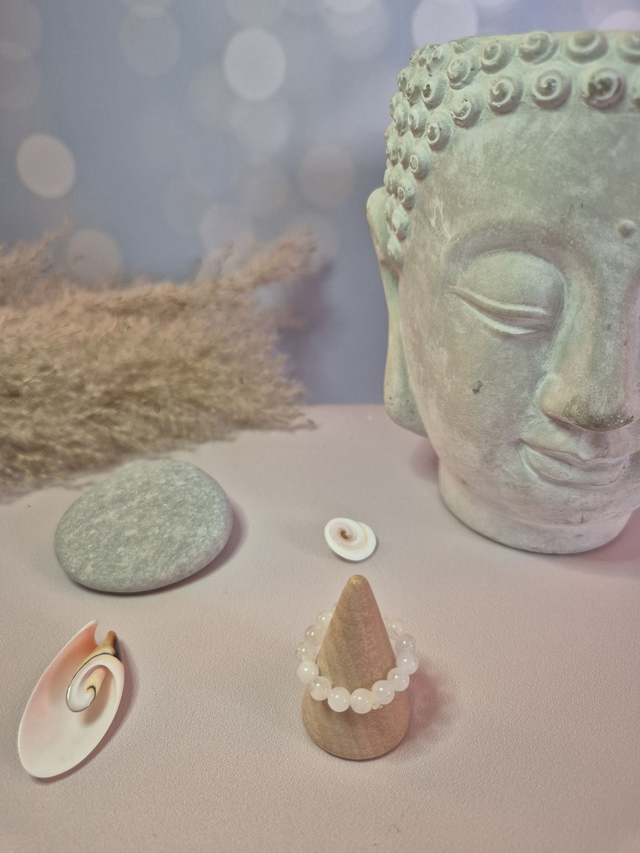 Bague ESSENTIA – Pierre de Lune blanche naturelle (Inde)