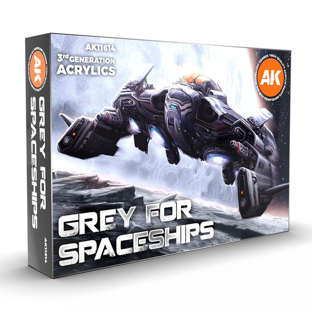 AK 3rd Gen Paintset: GREY FOR SPACESHIPS SET
