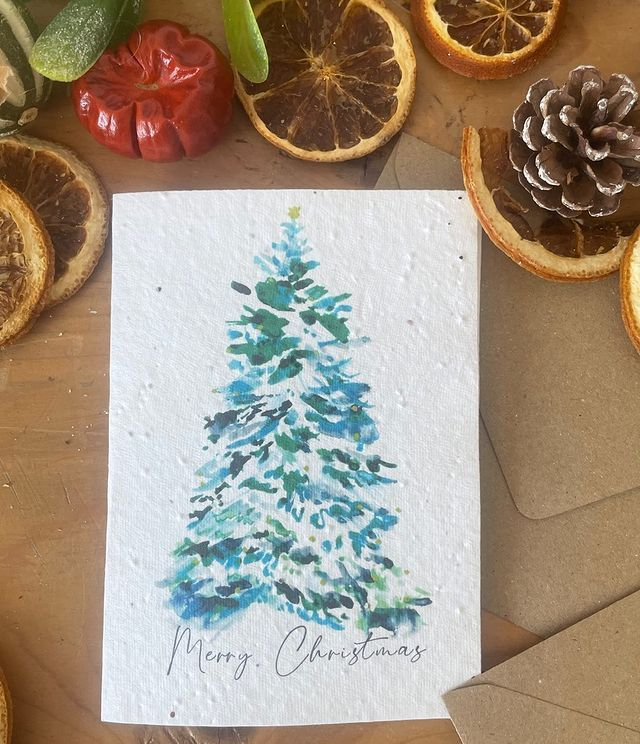 A6 Plantable Wildflower Seed Christmas Cards (Design Set 1)