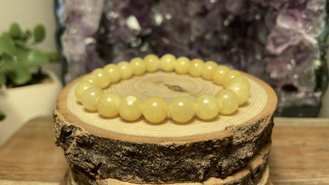 Bracelet CALCITE JAUNE 8 mm