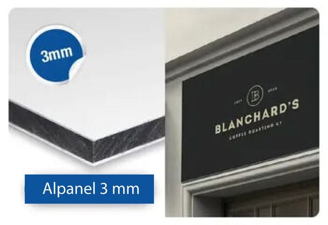 Alupanel + décoration adhésive