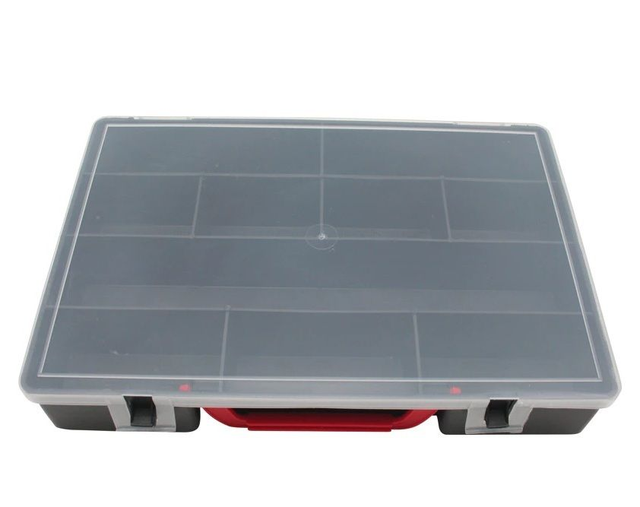  mallette de rangement. Dimensions hors tout (L x l x h) : 30 x 22 x 6 cm