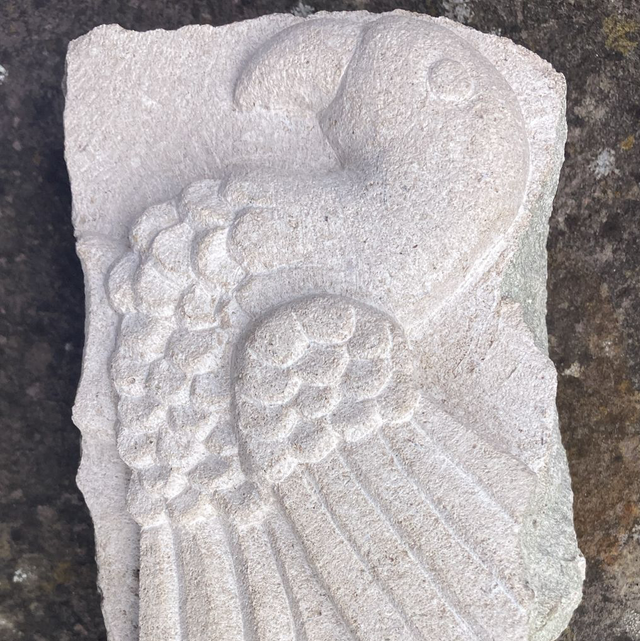 LOL8 Bird, by Lottie O'Leary, 13 x 9 x 6 cm, Portland stone