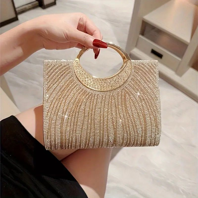 Pochette Glamour Dorée - Élégance pour Vos Soirées