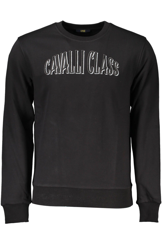 CAVALLI CLASS FELPA SENZA ZIP UOMO NERO