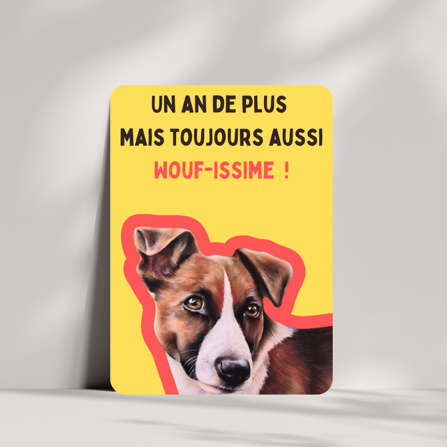 Carte de vœux - &quot;Toujours aussi Wouf-issime&quot;