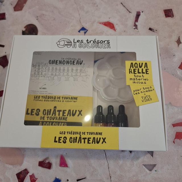 Lale-1 coffret aquarelle chateaux