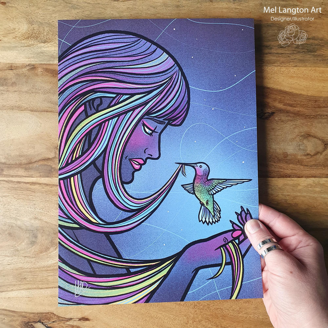 Hummingbird A4 Print