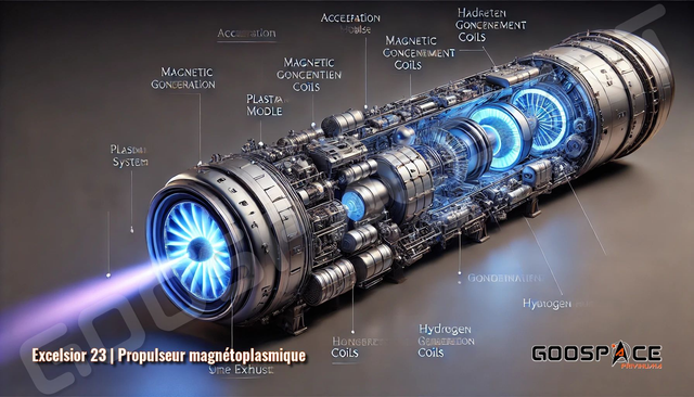 Propulseur magnétoplasmique Excelsior 23 HD