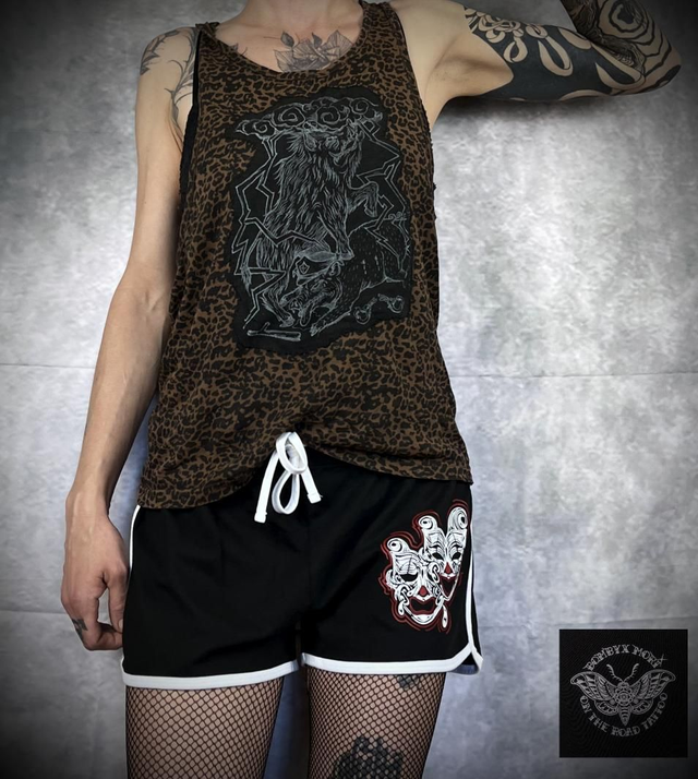 Short rétro "Smile &amp; Cry 1"