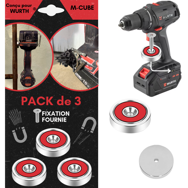 Support Magnétique WURTH (lot de 3)