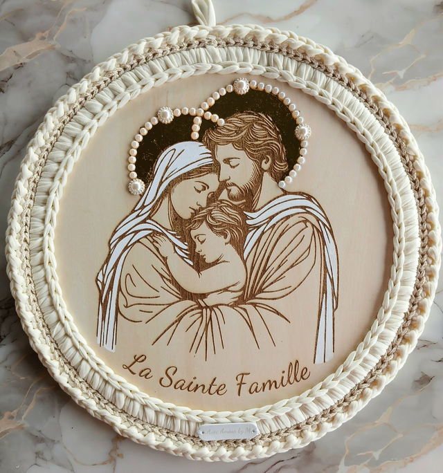 Décoration murale - La Sainte Famille 38 cm