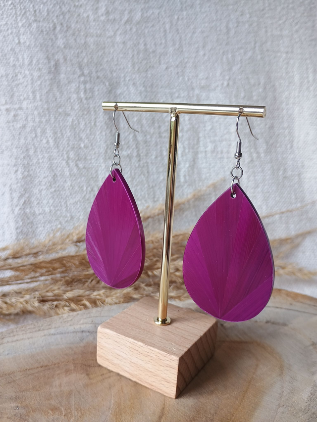 Boucles d'oreilles GOUTTE Éventail