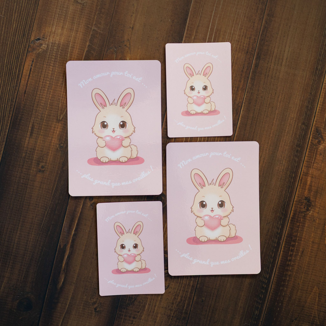 Cartes Lapin Mignon