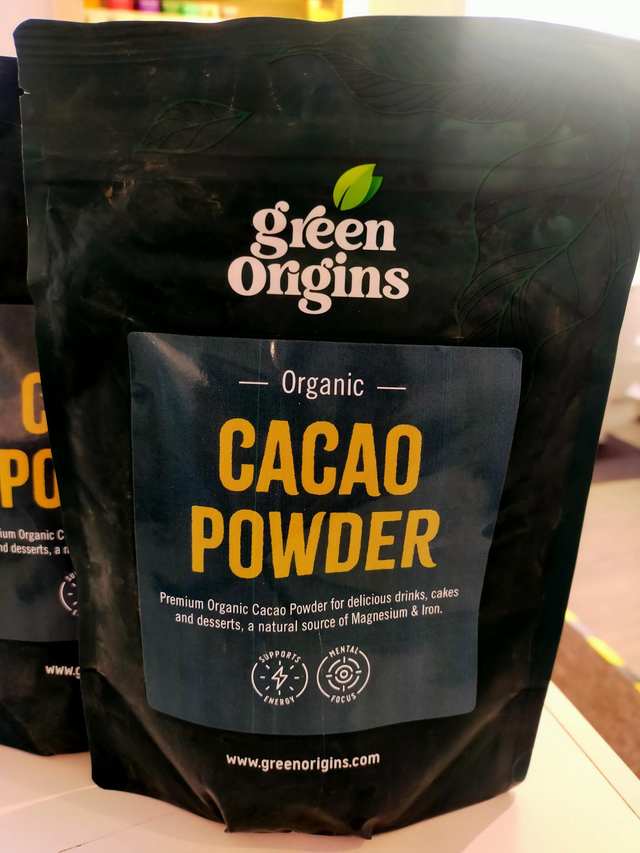 Green origins organic cacao powder 250g 
