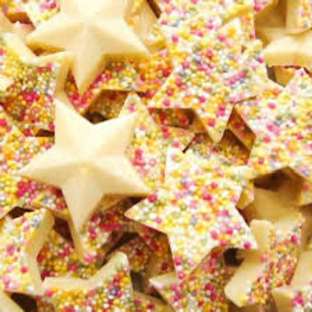 Whit chocolate stars (100g)