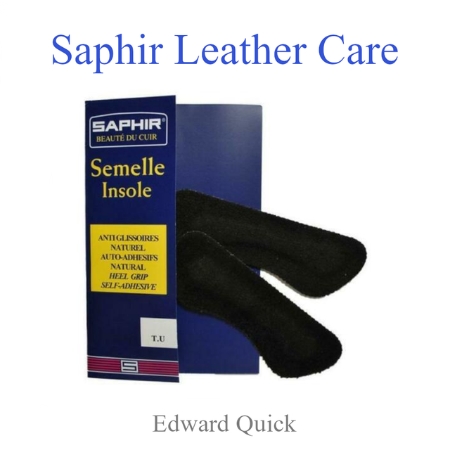 SAPHIR BEAUTE DU CUIR - MEDIUM HEEL GRIPS - ONE SIZE FITS ALL (BLACK or NATURAL)