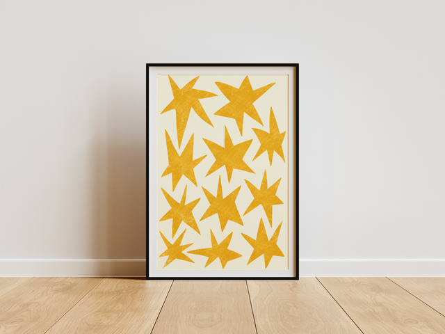 Wonky Stars Print