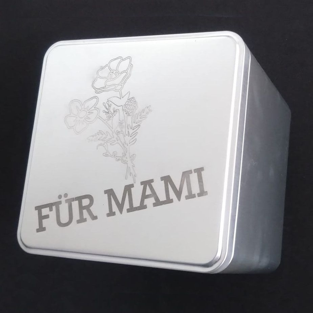 Blechdose natur 120 x 120 x 120 mm