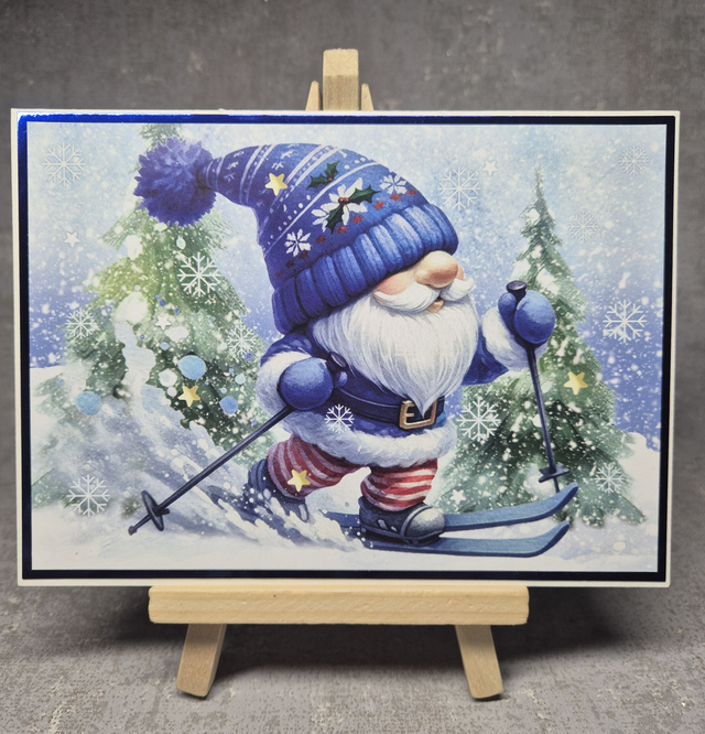 Gnome Christmas card
