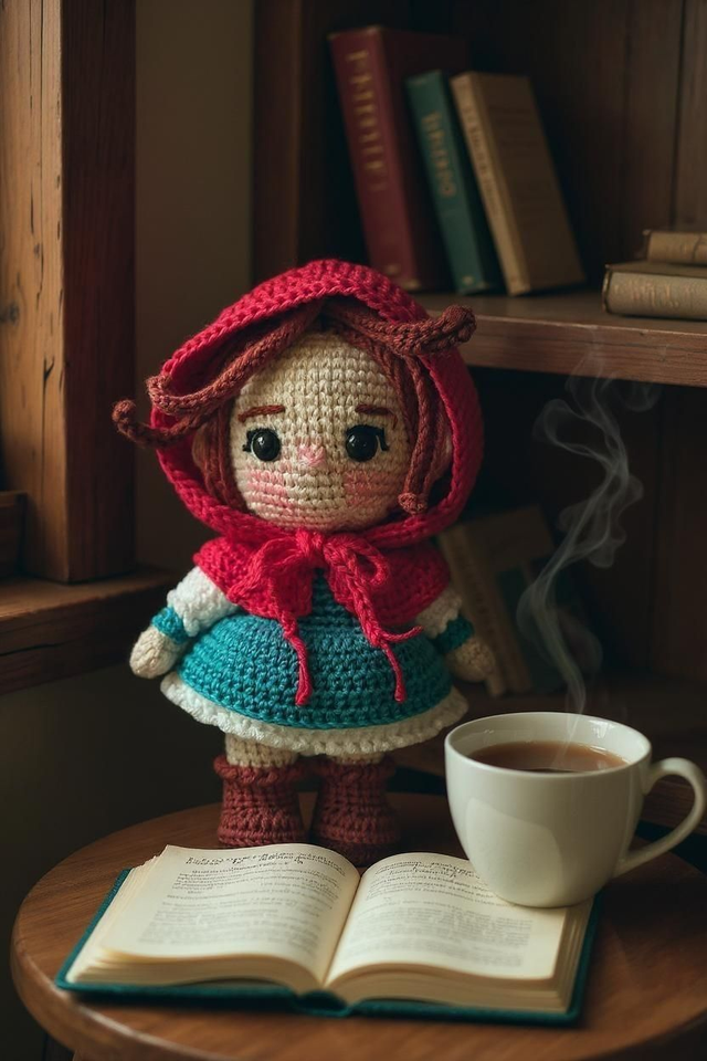 Boneca Amigurumi Chapeuzinho Vermelho