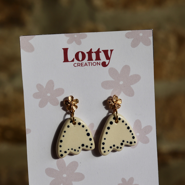 Boucles d’oreilles en faïence - ancienne collection 